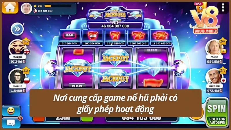Xác định game nổ hũ uy tín dựa trên giấy phép hoạt động